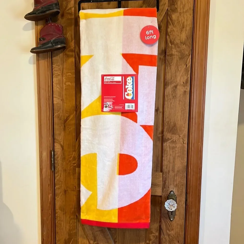 NWT Coca Cola beach towel